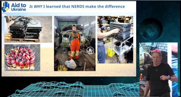 Ron en Niels tijdens hun presentatie op de hackerconferentie WHY2025.