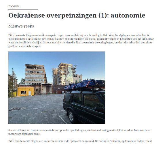 Onderweg in Oekraïne.